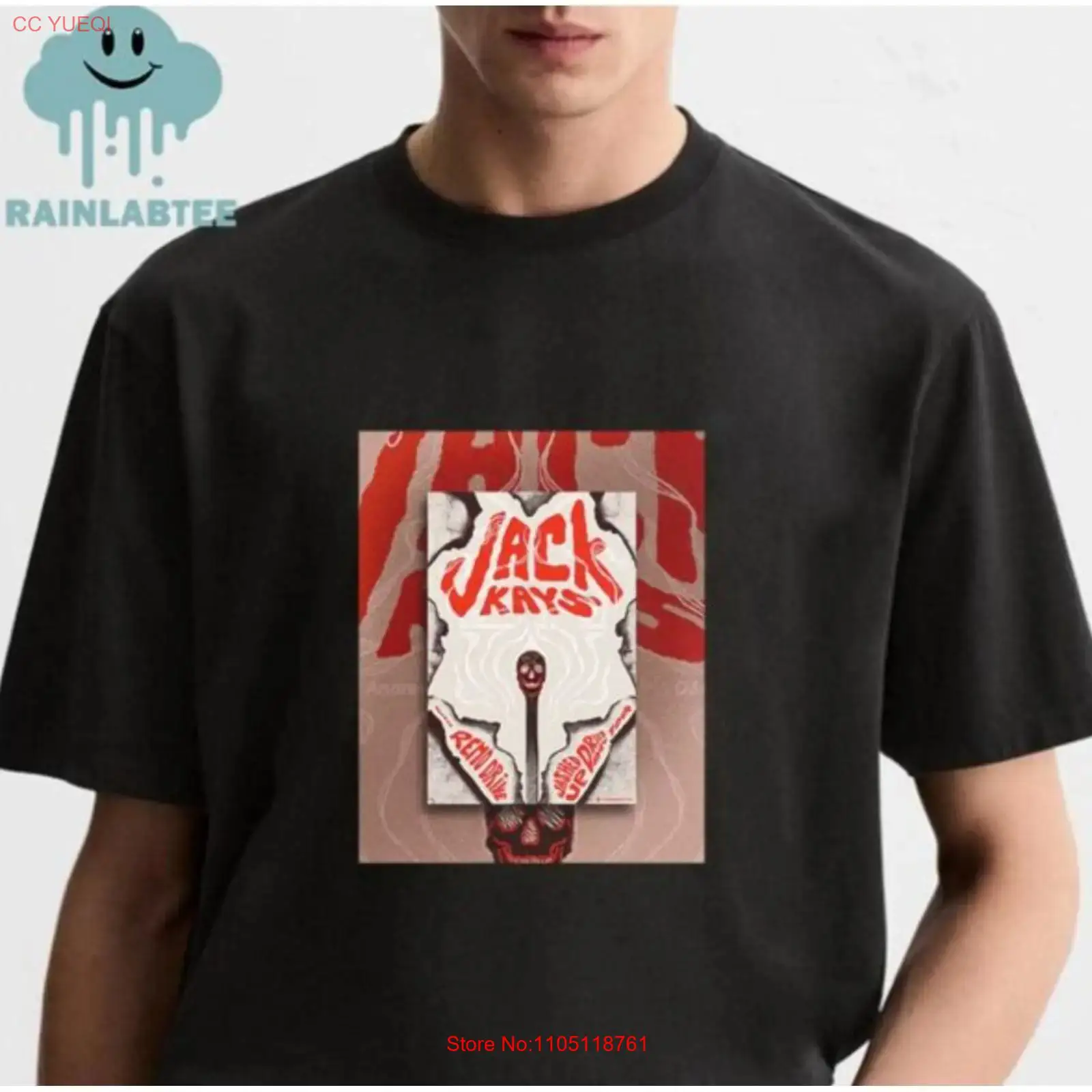 Men'S Fashion Everyday - ジャック・ケイズ ウィズ・レモ・ドライブ ウォッシュド・アップ・ドライド・アウト ツアーTシャツ ヴィンテージ ウォッシュド