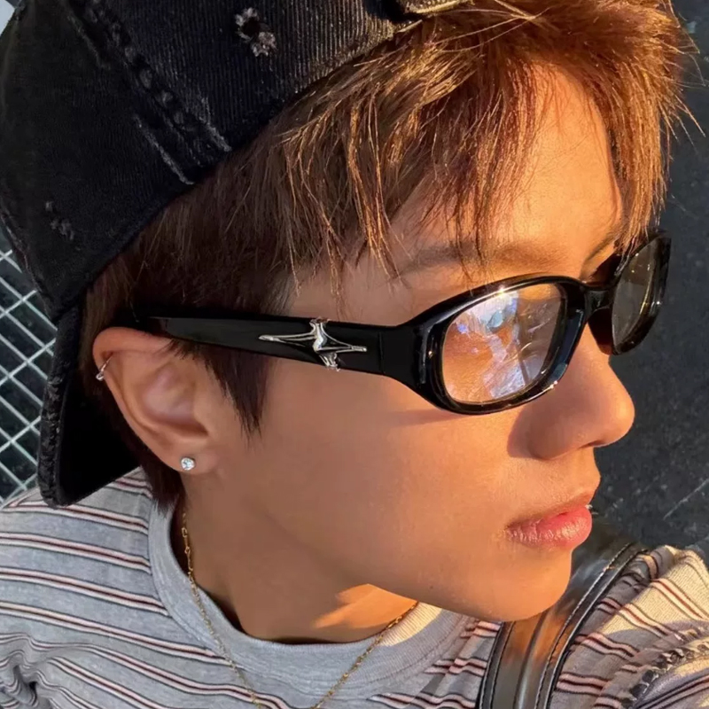 Men'S Fashion Glasses 2026 - 2026年新作 パーソナライズされた小さめスクエアサングラス 男女兼用 耐衝撃性・UVカット 旅行用メガネ
