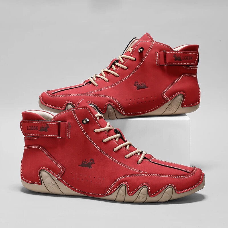 Mens Fashion Trainers - 革カジュアルシューズスニーカー男性用ファッションアウトドアウォーキングローファーシューズ快適な履物高級男のブーツ 2026 新作