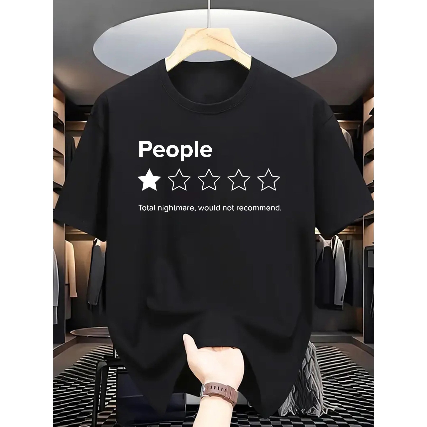 Men'S Fashion Reviews - People 1 Star Review プリントグラフィックTシャツ メンズ