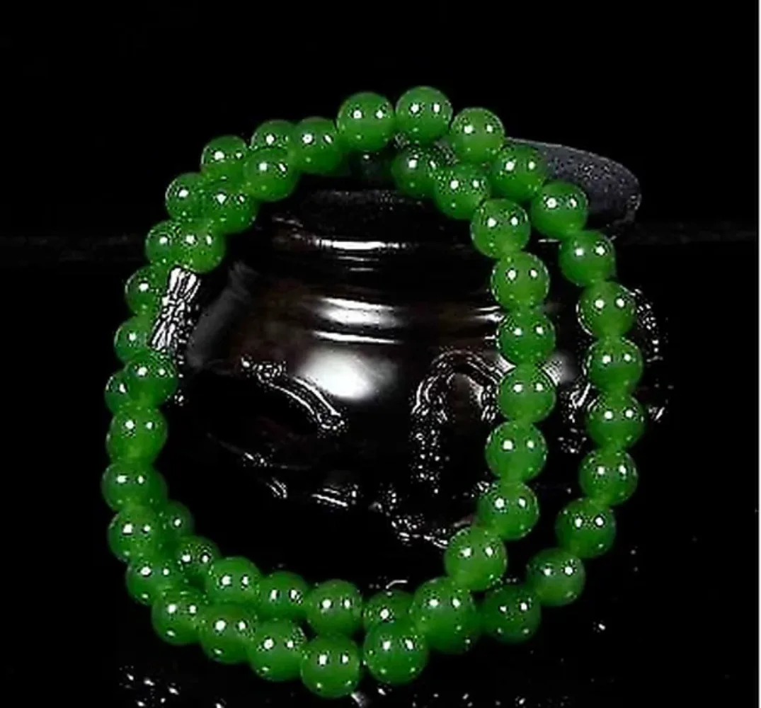 Men'S Fashion Necklaces - 男性と女性のための本物のナチュラルグリーンパールネックレス,中国の翡翠ジュエリー,チャームアクセサリー,ラッキーチャーム,彼女の男性へのギフト