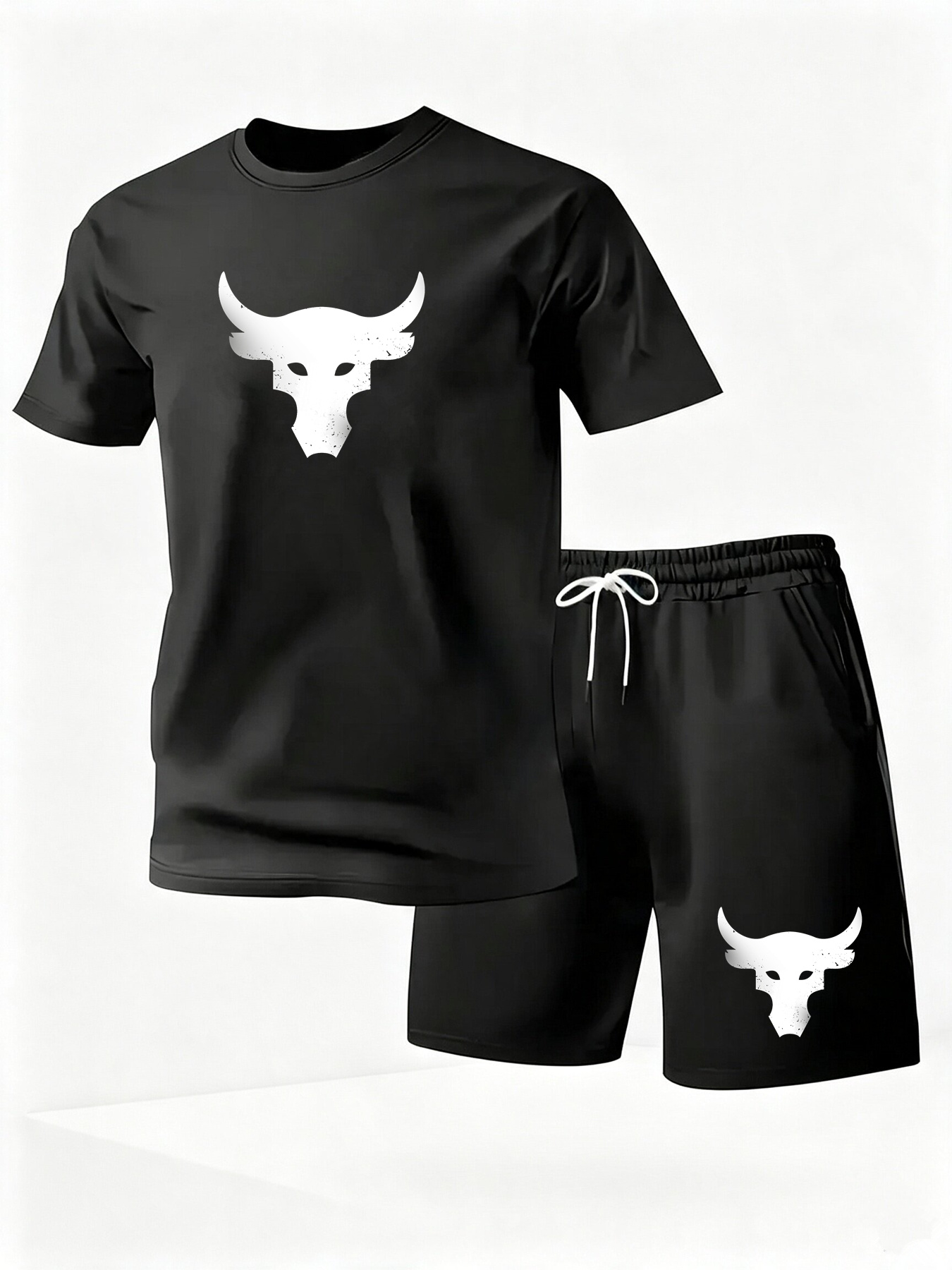 Mens Fashion Workwear - 夏用メンズ速乾カジュアル半袖Tシャツ＆ショートパンツセット シティストリートファッション ランニングスポーツ 2ピーススーツ