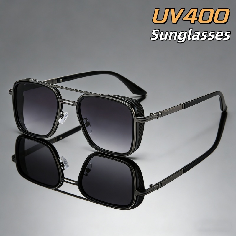 Men'S Fashion Glasses 2026 - レトロオーバルフレームサングラス メンズ ハイエンド 2026 革新的ラグジュアリーデザイン装飾メガネ ドライビング