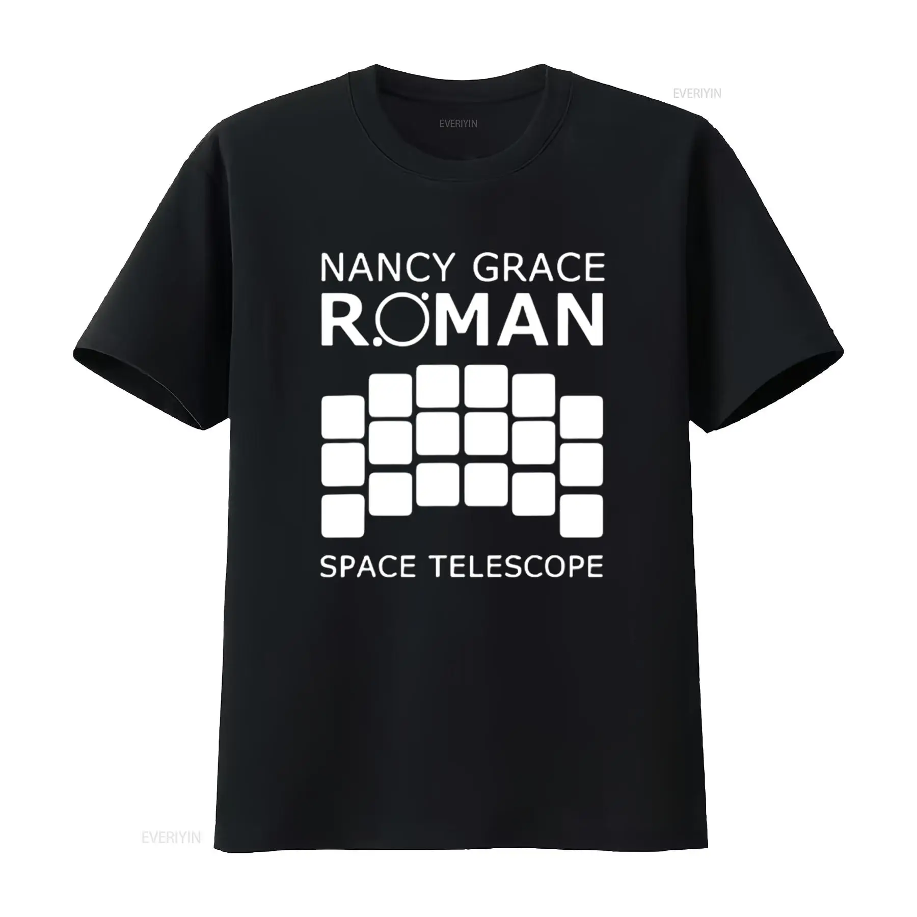 Men'S Fashion Everyday - Ngrst ナンシー・グレイス・ローマ宇宙望遠鏡ロゴ T シャツヴィンテージウォッシュドソフトユニセックストップ日常着用スタイリッシュなオムファッション