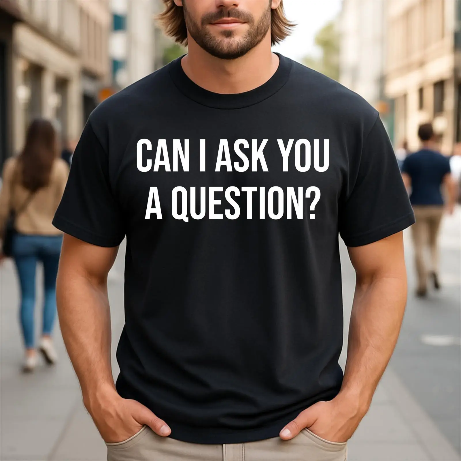 Men'S Fashion Questions - 質問を聞かせてもいいですか？面白い言葉が入ったTシャツ、ヴィンテージ風ウォッシュ加工、ソフトなファッション、男性用、多用途デザイナーズウェア、ストレッチ素材のストリートウェア