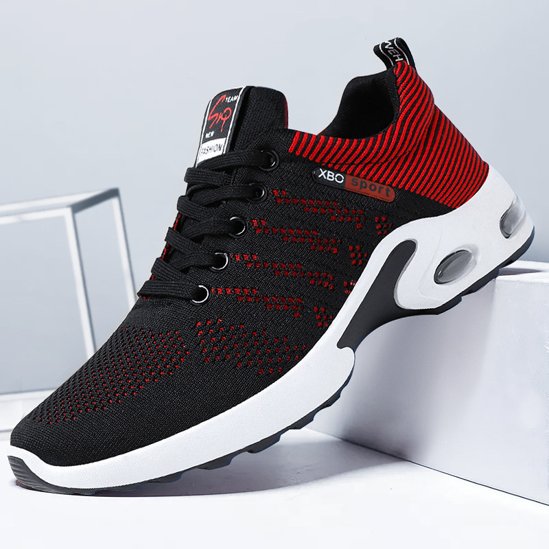 Mens Fashion Trainers - メンズ通気性レースアップランニングシューズ,軽量カジュアルスポーツシューズ,韓国版,新しいトレンド