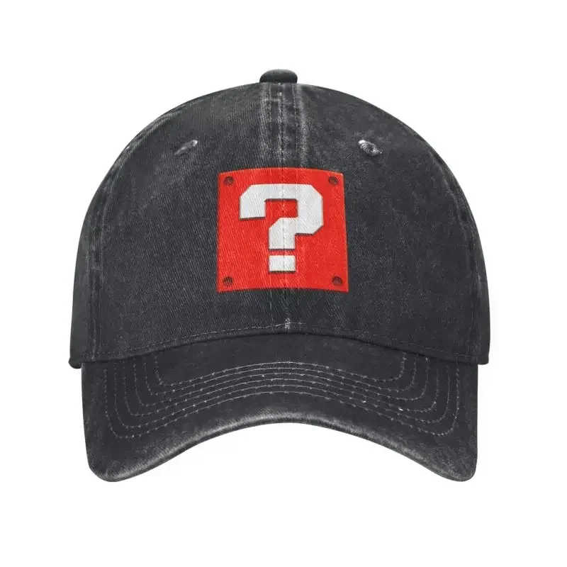 Men'S Fashion Questions - カスタムファッションカートゥーンゲーム質問ブロック野球帽女性男性調節可能なユニセックスコットンお父さん帽子パフォーマンススナップバックキャップ