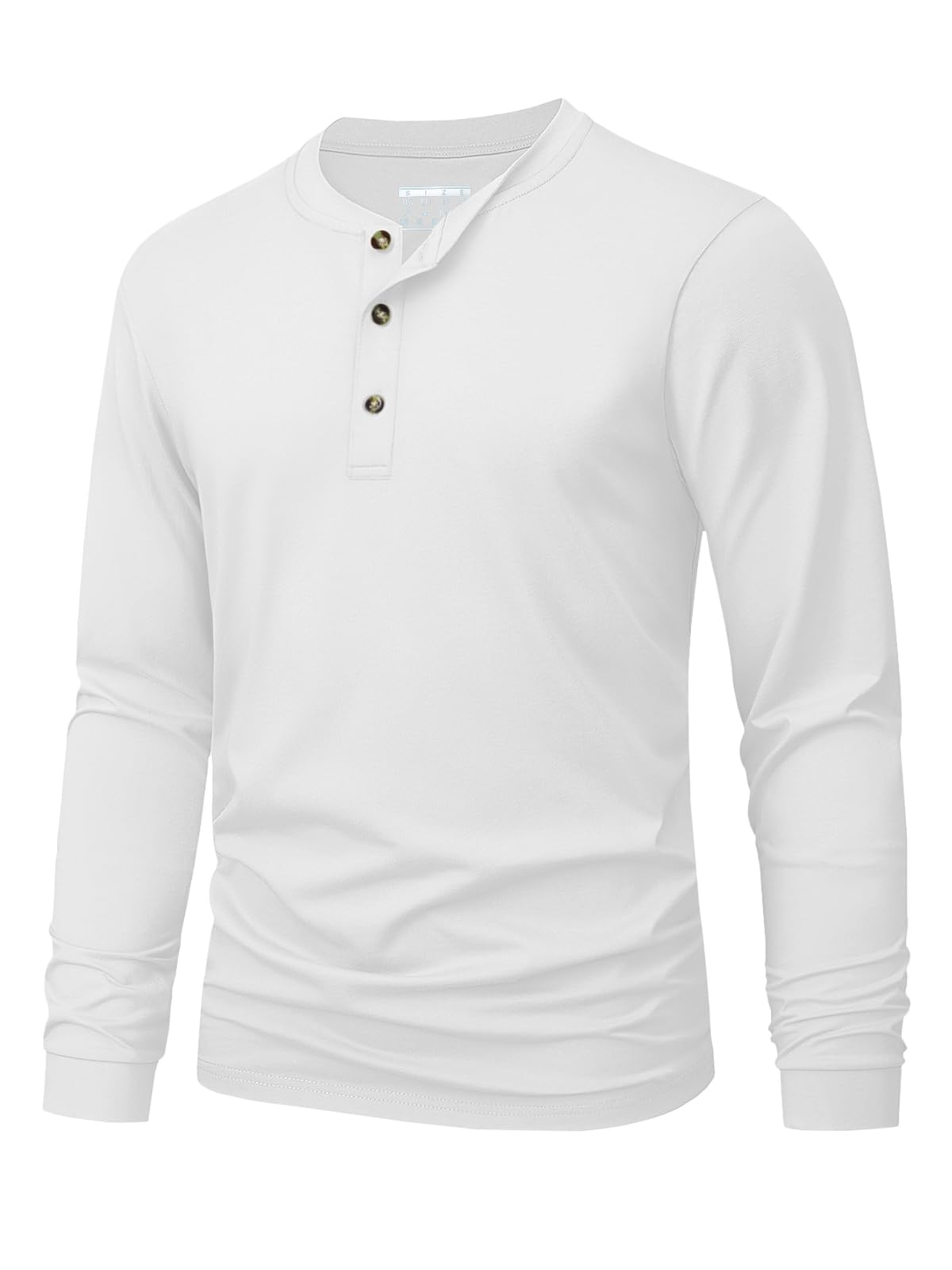 Men'S Fashion Trends 2025 - メンズヘンリー Tシャツシンプルな無地プリント長袖 Tシャツファッション多用途ルーズトップ春と秋のカジュアル服