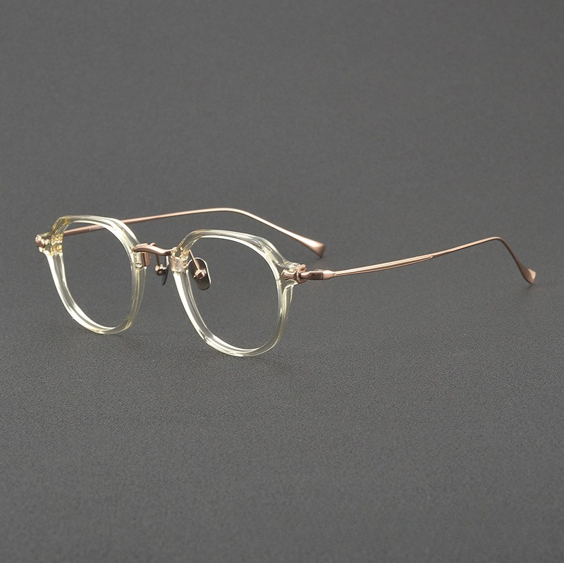 Men'S Fashion Glasses 2026 - 2026年ファッション高級ヴィンテージラウンド純チタンメガネフレーム男女兼用快適眼鏡フレーム眼鏡