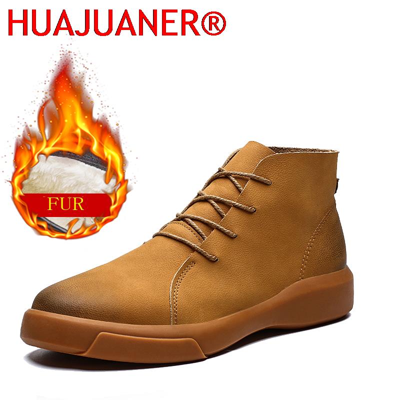 Mens Fashion Workwear - 高級ブランド 冬用ファー付き暖かいチェルシーブーツ メンズファッション ヴィンテージ アンクルブーツ テンドンソール