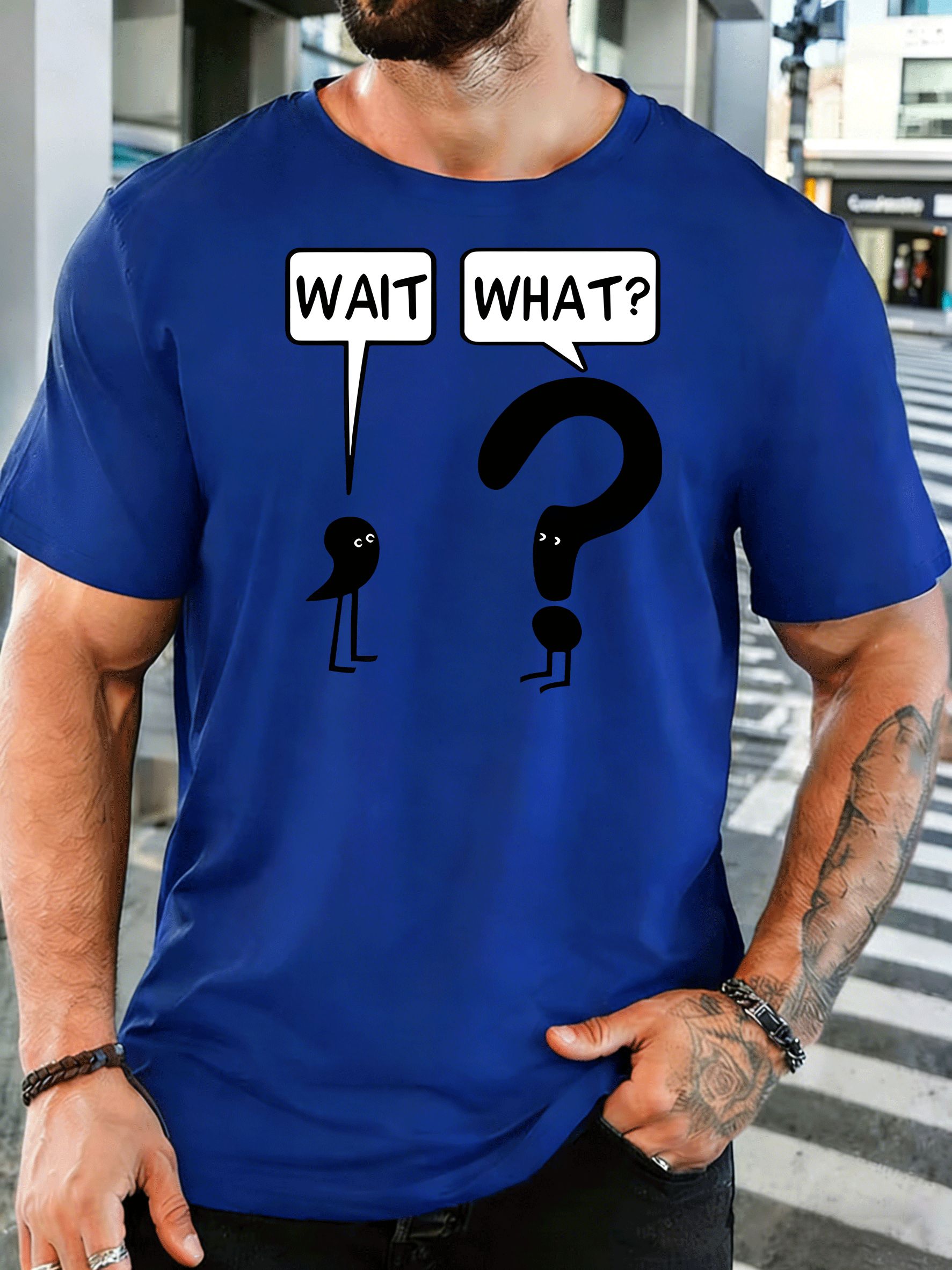 面白い「ちょっと待って、これは何？」というメッセージがプリン - Men'S Fashion Questions のレビューと価格