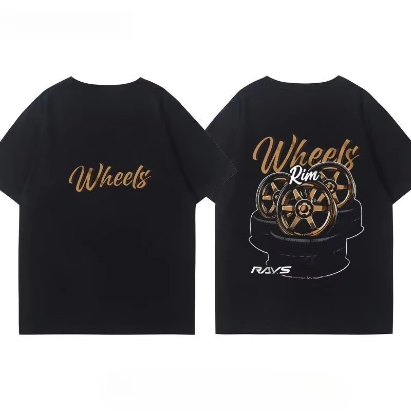 日本の車の改造リムホイールハブ改造車用半袖Tシャツ、男女兼用 - Men'S Fashion Hub のレビューと価格