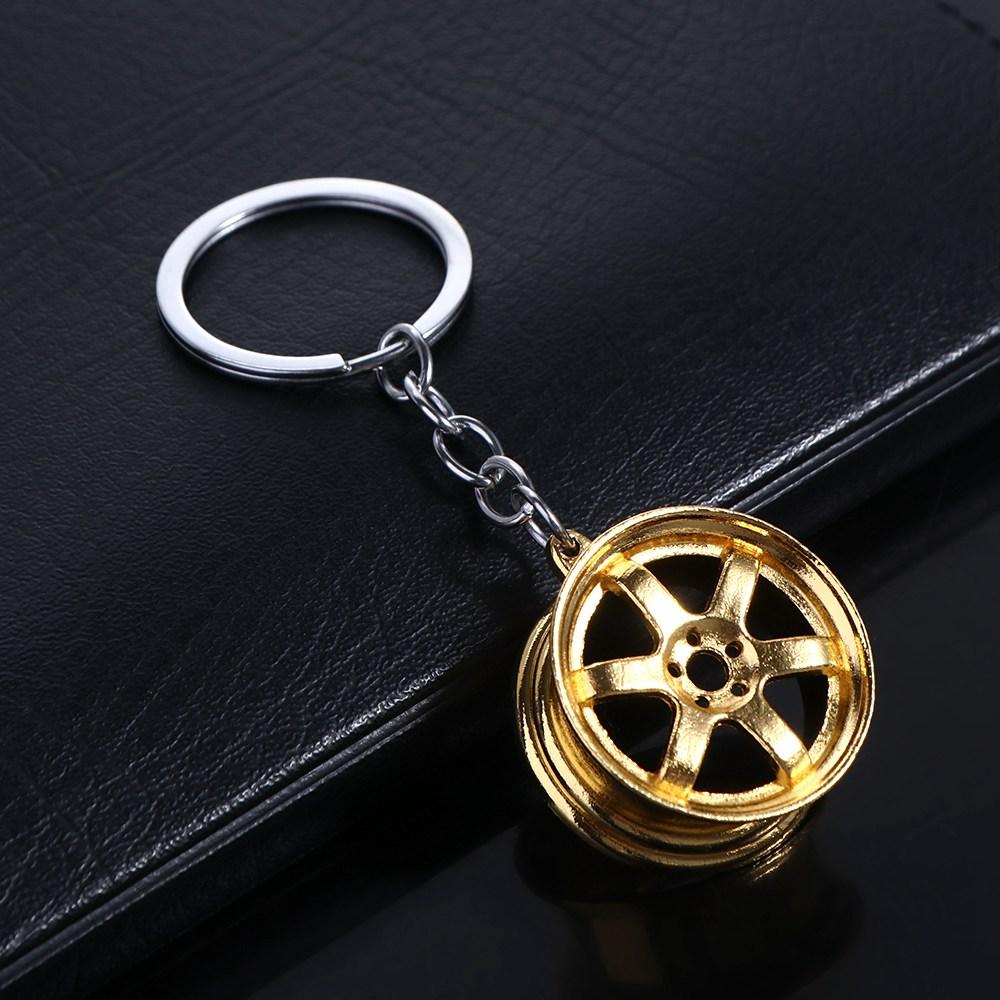 ユニークな合金製カーホイールキーホルダー ホイールハブ ミニ - Men'S Fashion Hub のレビューと価格