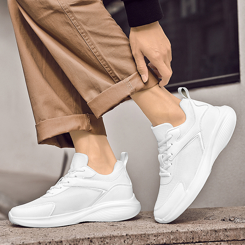 男性ファッション身長増加スニーカー通気性メッシュ身長増加靴マ - Mens Fashion Trainers のレビューと価格