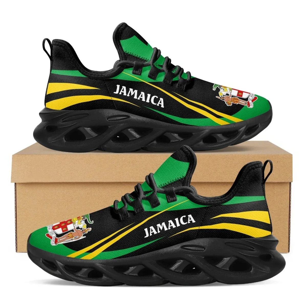 ジャマイカ国旗プリントシューズメンズスニーカー 2022 ブ - Mens Fashion Trainers のレビューと価格