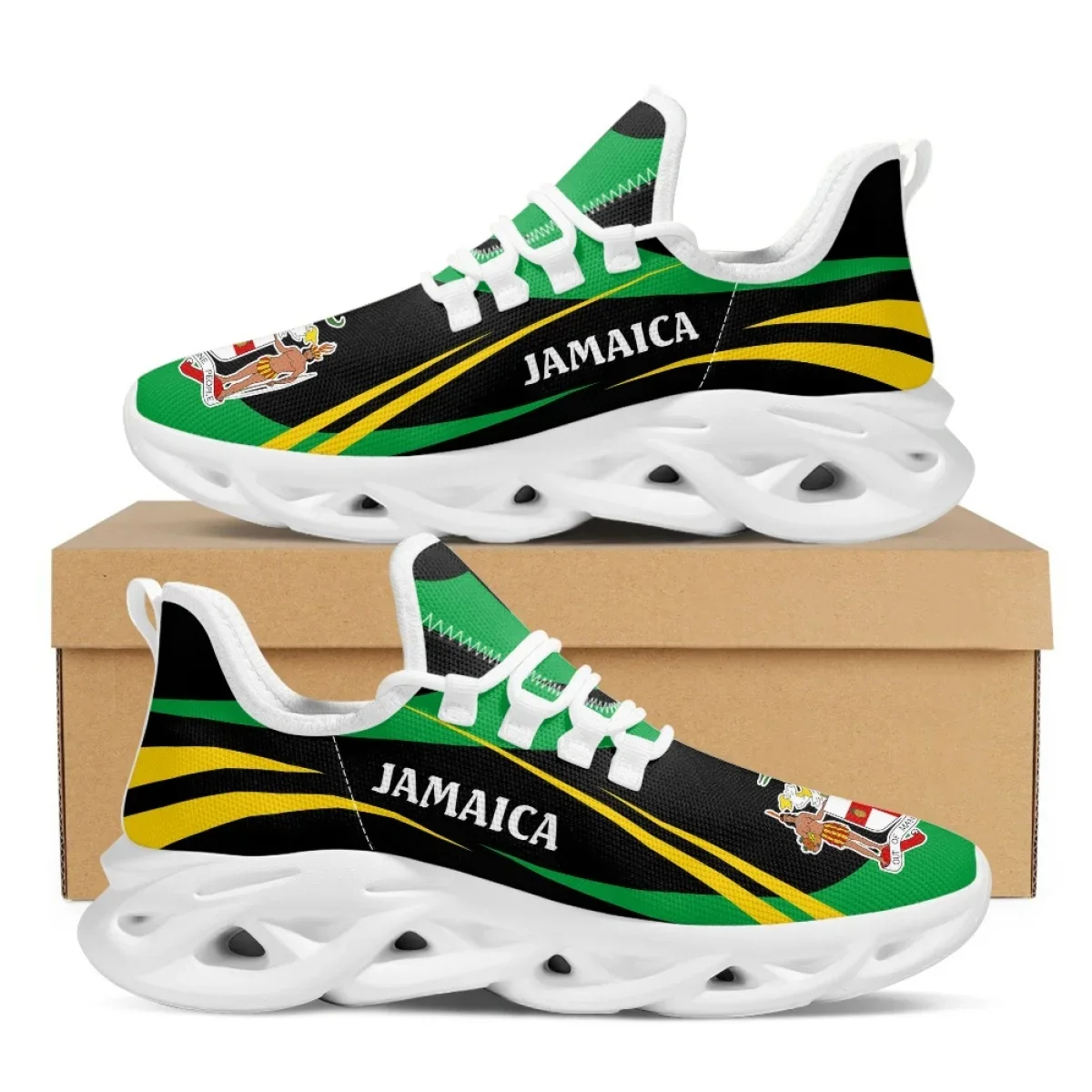 ジャマイカ国旗プリントシューズメンズスニーカー 2022 ブ - Mens Fashion Trainers のレビューと価格