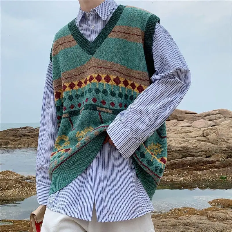 メンズニットベスト,韓国ファッション,ノースリーブ,人気の服 - Men'S Fashion Reviews のレビューと価格