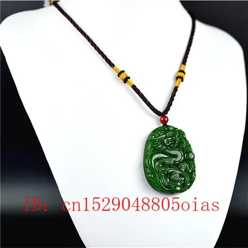 男性と女性のための中国の翡翠ドラゴンペンダント,ネックレス, - Men'S Fashion Necklaces のレビューと価格