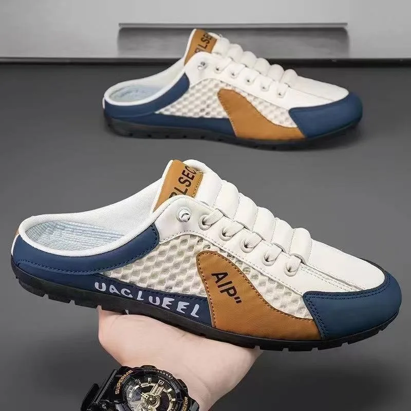 メンズファッションソフトソールハーフスリッパ夏の男性トレンデ - Mens Fashion Trainers のレビューと価格