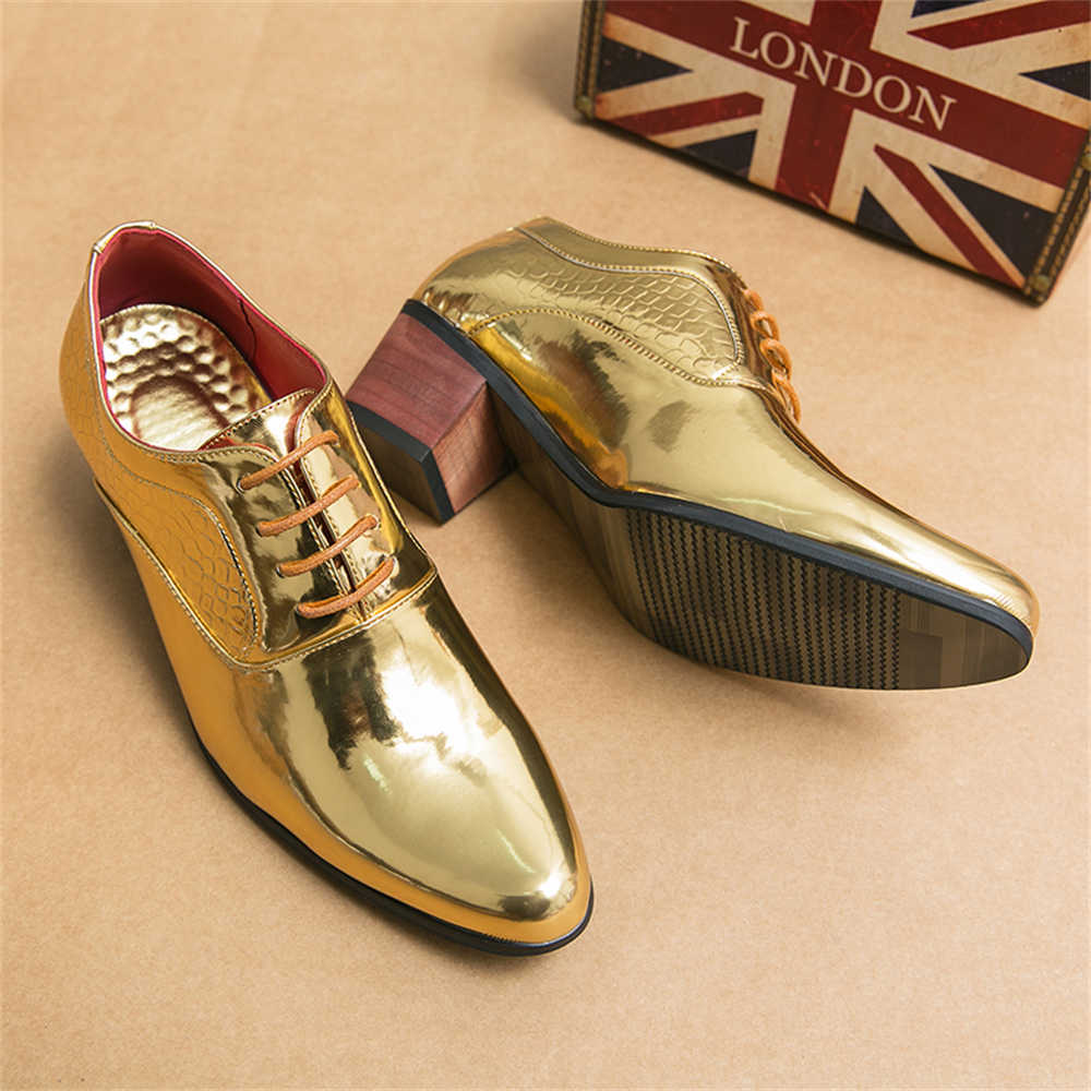 ドレススニーカーヒールメンズブラウンドレスシューズイエローテ - Men'S Fashion Shoes のレビューと価格