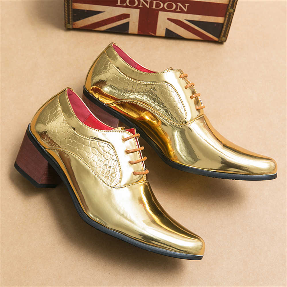 ドレススニーカーヒールメンズブラウンドレスシューズイエローテ - Men'S Fashion Shoes のレビューと価格