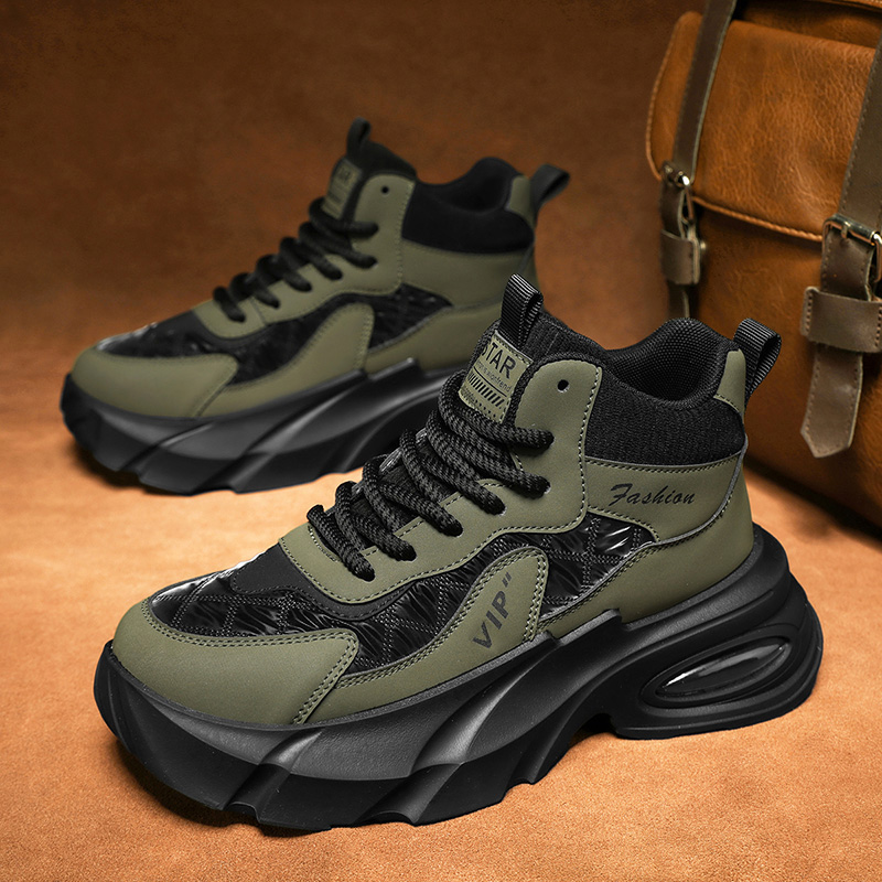 2026年新作メンズハイカットシューズ 四季対応快適メンズプ - Mens Fashion Trainers のレビューと価格