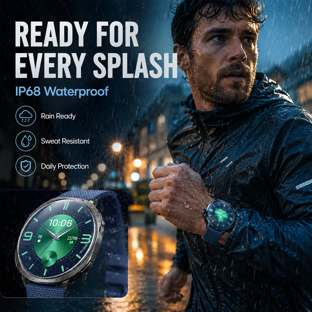 2026 プレミアム AMOLED スマートウォッチ ブルー - Men'S Fashion Week 2026 のレビューと価格