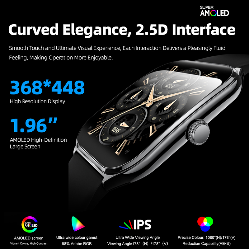 新型超薄型スマートウォッチ 男女兼用 AMOLED HDスク - Men'S Fashion Week 2026 のレビューと価格