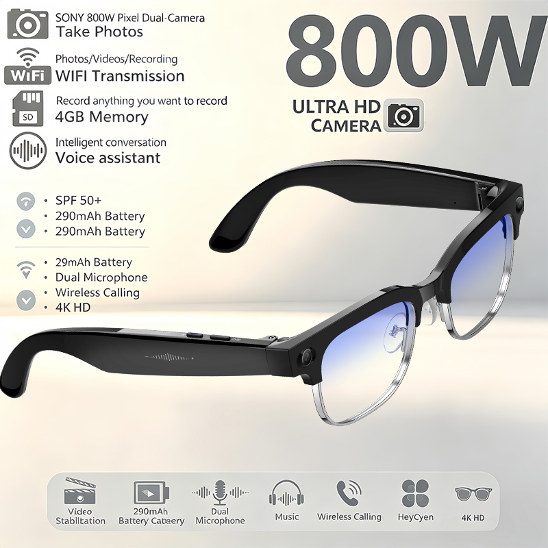 2026年最新アップグレードスマートグラス カメラ搭載 ビデ - Men'S Fashion Glasses 2026 のレビューと価格